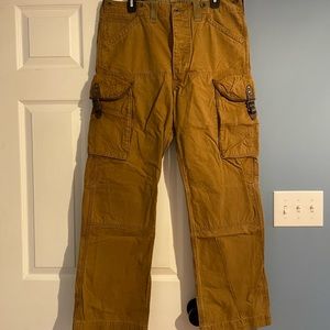 RRL Dry Goods Ralph Lauren Oilcloth Cotton Paneled Cargo Pant W33L32
